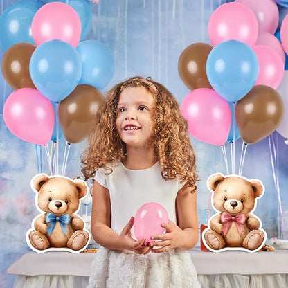 12 Sets Bear Balloon Stand Kit for Table Bear Baby Shower Centerpieces for - Image 5