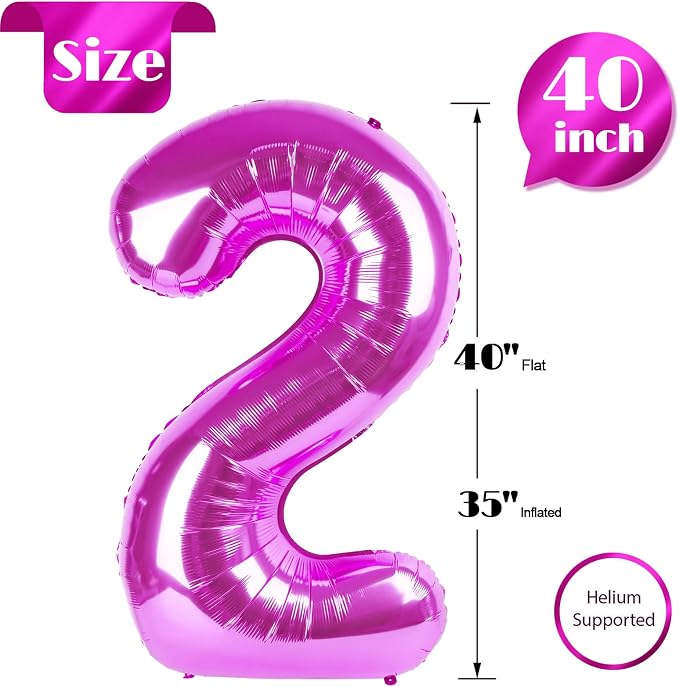 Rosy Purple 2 Balloon - Image 5