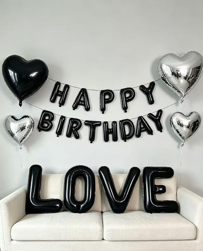 40 Inch Black Letter T Foil Balloon, Large Jumbo Mylar Helium Alphabet Balloon - Image 7