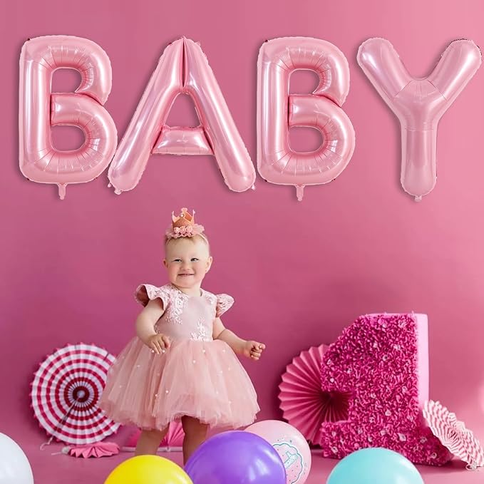 TONIFUL 40 Inch Large Pink Letter Y Balloons Giant Foil Mylar Alphabet Balloon - Image 4