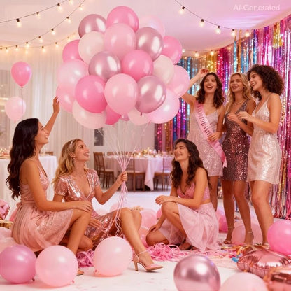 Pink Balloon Set, 12 Inch | Latex Balloons - Image 6