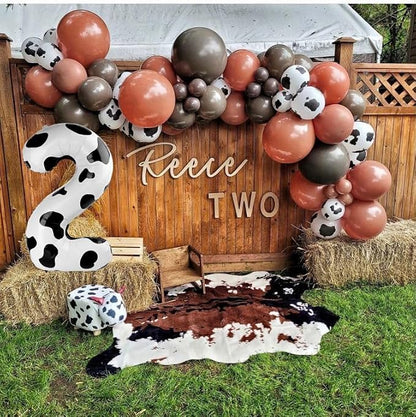 Cow Print Number 2 Balloon 40 inch, Cow Birthday Party Balloons Decorations | - Image 4