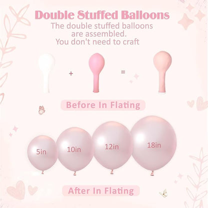 CROSSFINGERS Pink Balloon Arch Kit - Image 3