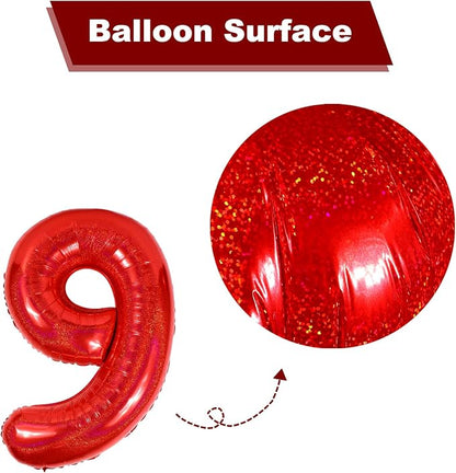 Laser Red 0 Balloon - Image 7