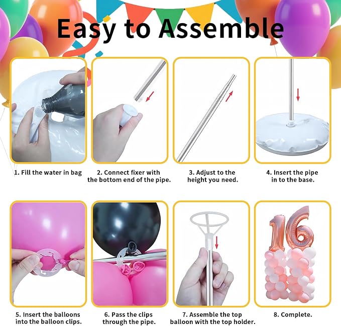 Balloon Arch Kit Balloon stand - Image 4