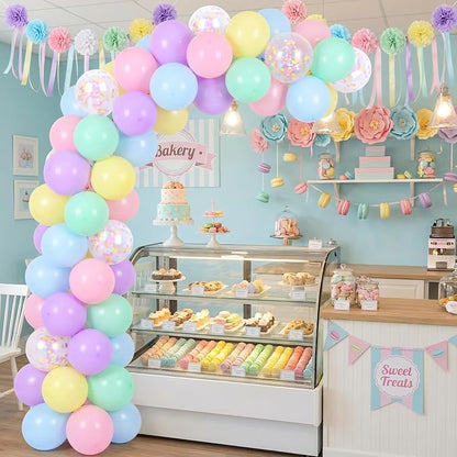 RUBFAC Pastel Balloons Easter Party Balloon - Image 7