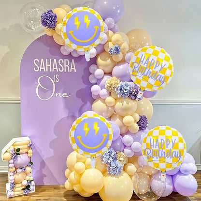 18 Inch Smile Face Birthday Foil Balloons - Image 6