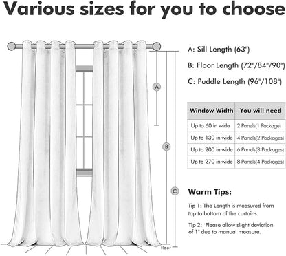 MIULEE Velvet Curtains Gold Brown 52 x 84 Inch Length Set of 2 | Grommet Drapes - Image 6