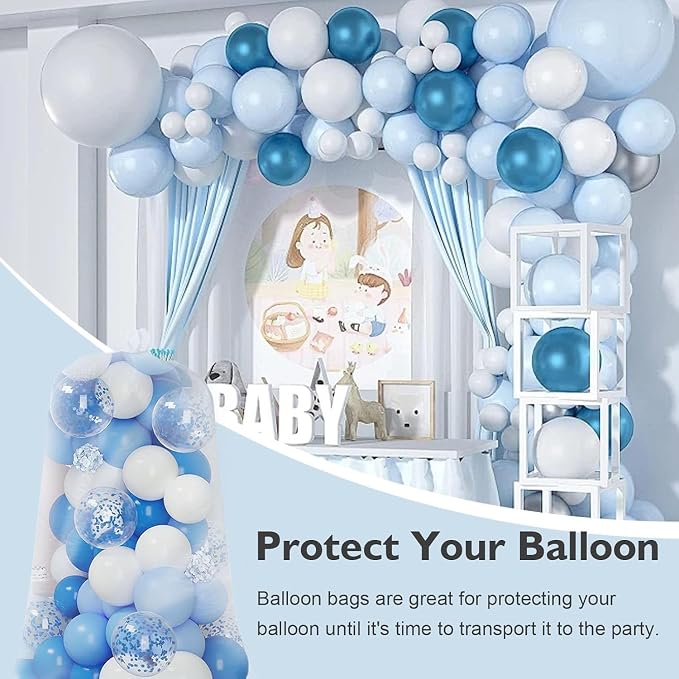 2 Pack Balloon Bags for Transport 98 x 59 In, Reusable Extra Large Clear - Image 7