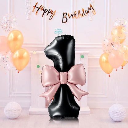 40 Inch Black Number 1 Balloon - Image 7