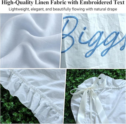 Personalized Hand Embroidered Wedding Banner - Image 4