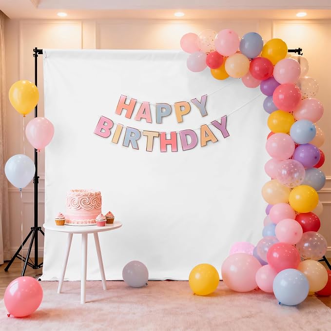 White Photo Backdrop for Photoshoot, Fabric 5x7ft | Polyester Studio - Image 3