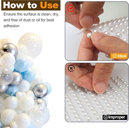 820Pcs Self Adhesive Pearl Stickers - Image 5