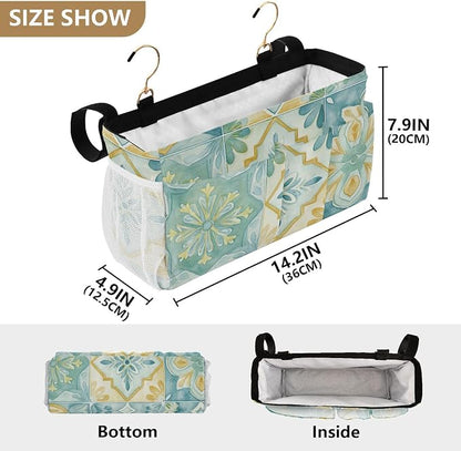 Bedside Caddy Metal Frame Hanging Organizer Bunk Bed Dorm Accessories Hook And - Image 4