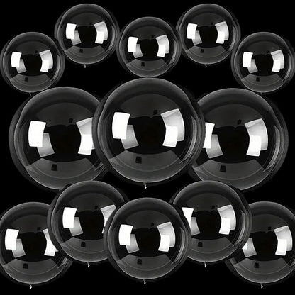 13pcs Bobo 4D Balloons 22" 18" 13" 4D Clear Ball Balloon Bobo Balloons by Unknown