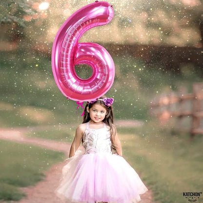 KatchOn Giant Hot Pink 6 Balloon Number - Image 6