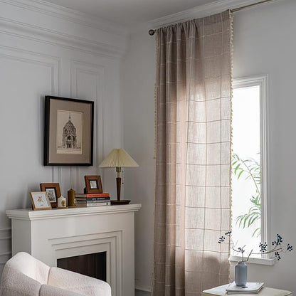 Sutuo Home Boho Curtain for Bedroom 84 Inch Length, Light Filtering Country - Image 6