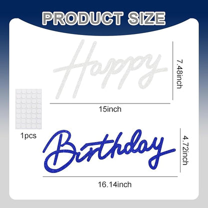 TONIFUL Happy Birthday Sign for Backdrop - Image 3