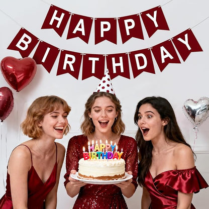 Happy Birthday Banner Birthday Party Banner NO DIY Happy Birthday Sign | - Image 5