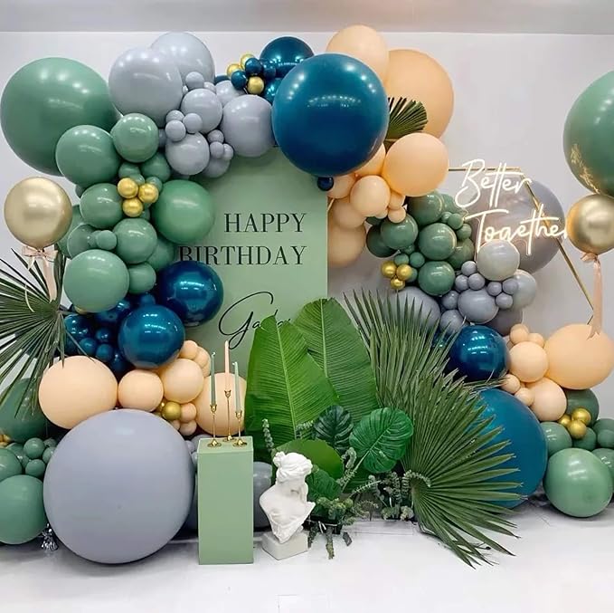 18 Inch Bean Green Balloons, Baby Shower, Birthday Party and Event Decoration - Image 4