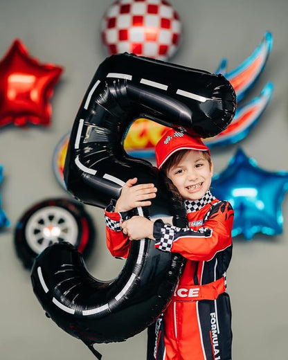 Race Car Number 3 Balloon 40 Inch - Image 4
