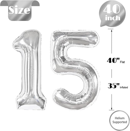 Sliver 15 Balloon - Image 4
