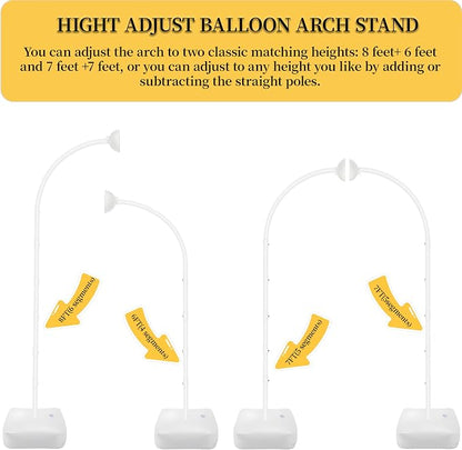 Balloon Arch Kit, Adjustable 8.2FT & 6FT Half Balloon Arch Stand | Free Bending - Image 2