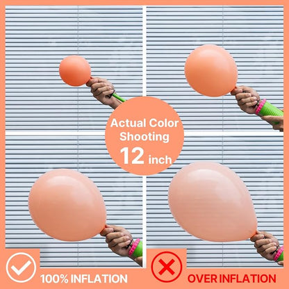 PartyWoo Peach Balloons 50pcs Pastel Light Orange Color 5 Inch | Balloons - Image 4