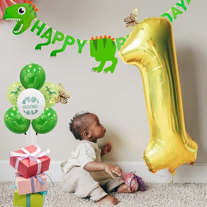 40In Large Gold Number Balloon 4 Aluminum Foil Mylar Big Number Balloon 0-9 | - Image 3