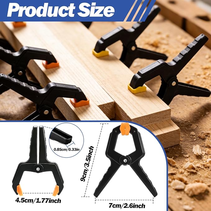 60 Pack Spring Clamps, Backdrop Clips, Balloon Arch Clips, 3.5 inch Heavy Duty - Image 2