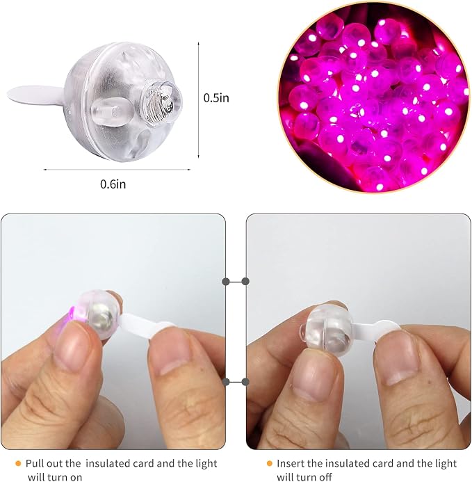 Aogist 100pcs Pink Mini Lights - Image 5
