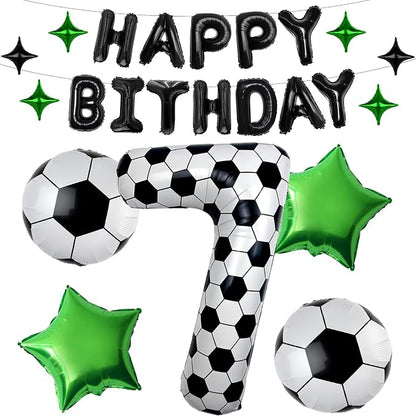 40 Inch Soccer Number 7 Balloon Set, Soccer Birthday Party Decorations | Sports by Unknown