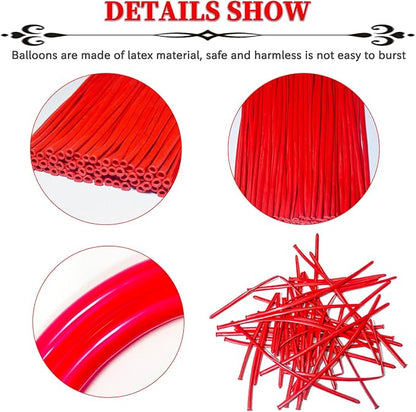 Red Long Balloons Premium 260 Twisting Balloons Animals Magic - Image 2
