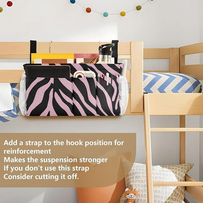Bedside Caddy Metal Frame Hanging Organizer Bunk Bed Dorm Accessories Hook And - Image 6