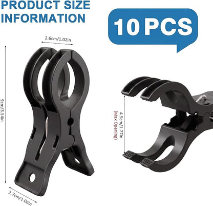 Putros 10 Pack Balloon Arch Clips 3.5 Inch Black Spring Clamps - Image 2