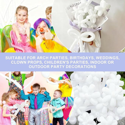 260 Balloons 100 PCS White - Image 7
