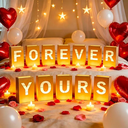 FOREVER YOURS Light Up Letters, - Image 2