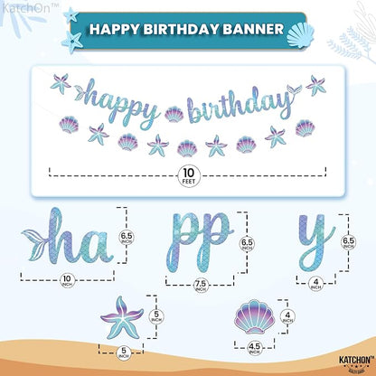 KatchOn Blue Happy Birthday Banner 10 Feet - Image 2