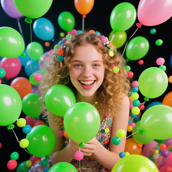 200pcs Light Green Balloons 5 Inch, Small Mini Latex Balloons - Image 4