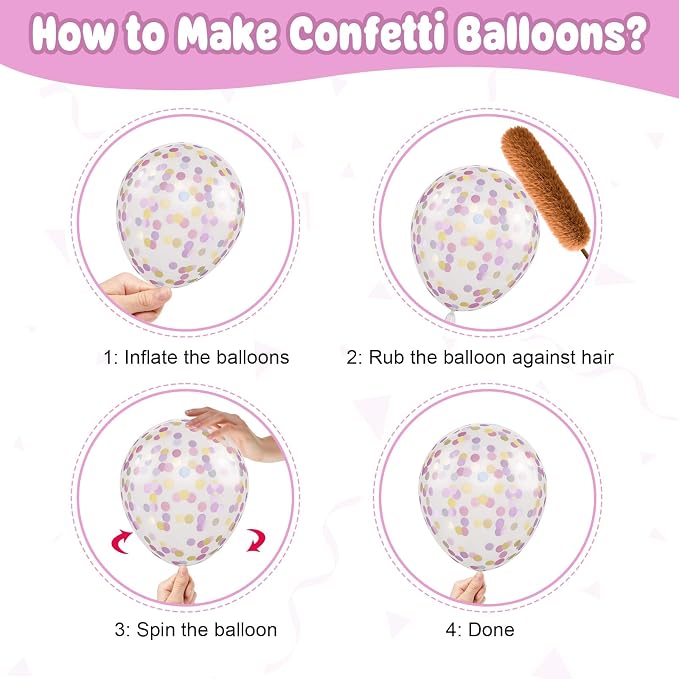Pastel Balloons for Easter Birthday Party Decorations | 12-inch pink - Image 3