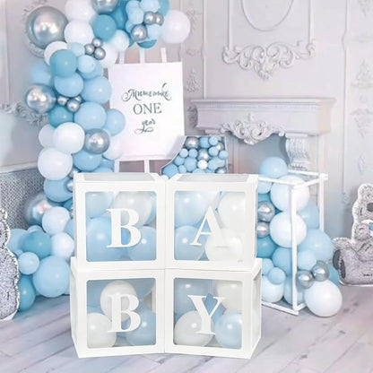 Voircoloria Baby Shower Decorations, Includes 36 Balloons & Adhesive Dots | - Image 5