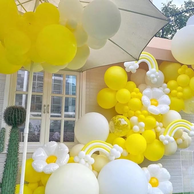 412pcs Yellow Balloon Garland Arch Kit 18 12 10 5 Inch Different Sizes Matte - Image 6
