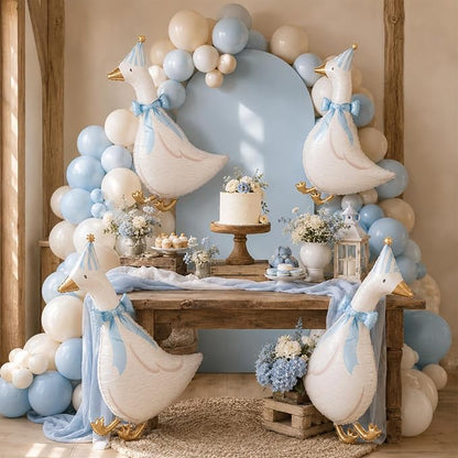 Blue Goose Foil Balloons, 30 Inch 5PCS Goose Birthday Party Decorations | Large - Image 7