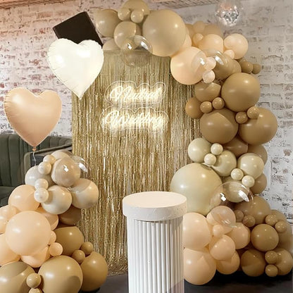 Boho Neutral Brown Balloon Garland Arch Kit - Image 6
