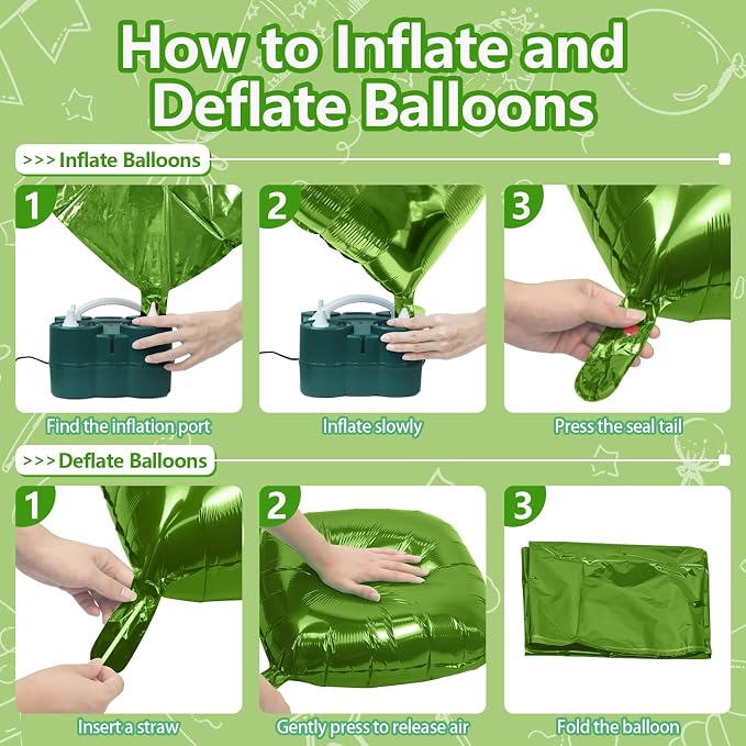 NISOCY 25PCS Olive Green Square Foil Balloons Wall Backdrop | Double Sided Dark - Image 3