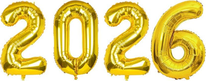 40 Inch Gold Foil Number Balloons - Image 9