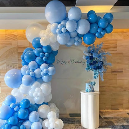 135pcs Light Blue Balloons Arch Kit Different Sizes Of 18 12 10 5 Inch Pastel - Image 5
