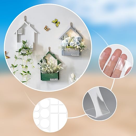 112pcs Double Sided Tape for Walls Glue Mounting Dots Balloon Adhesive Poster - Image 3