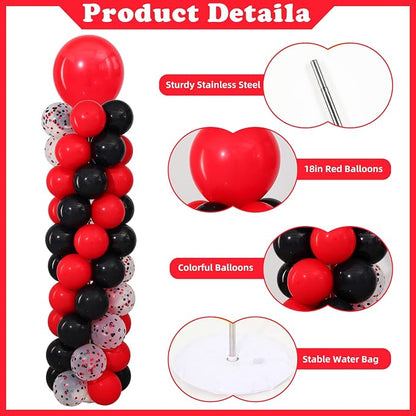 Red and Black Balloon Column Stand Kit Set of 2 - Image 4