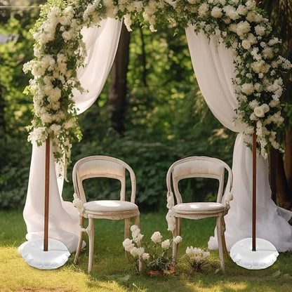 White Balloon Arch Weights, Heavy Duty Water-Filled Base Weights - Image 4